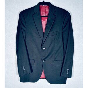 Sacks Fifth Avenue x Loro Piana Blazer Mens 38S Black Wool Sport Coat Jacket